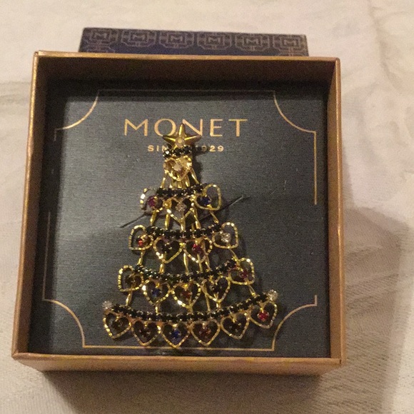 ๐NWT Monet Too Fun Holiday Rhinestone Brooch ๐ - Picture 1 of 7